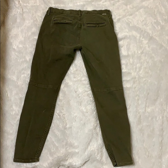 Mother moto jeans- green- zip ankles- size 28 - Picture 5 of 8
